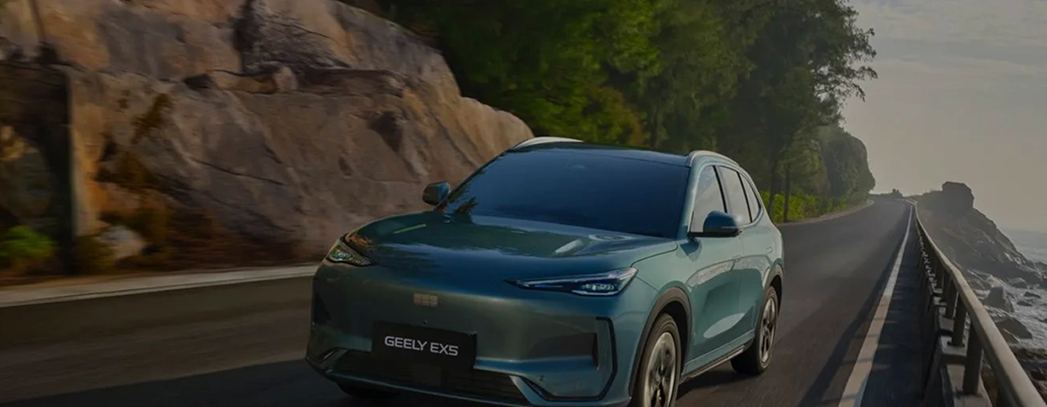 Geely EX5 on the road
